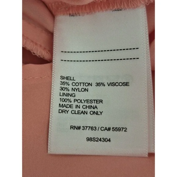 Laundry by Shelli Segal peach lace dress size 12 - Picture 5 of 7